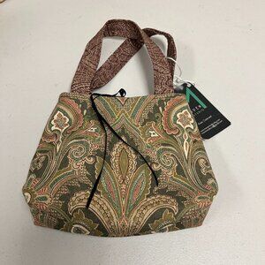 Maven paisley small cotton bag made in USA NWT